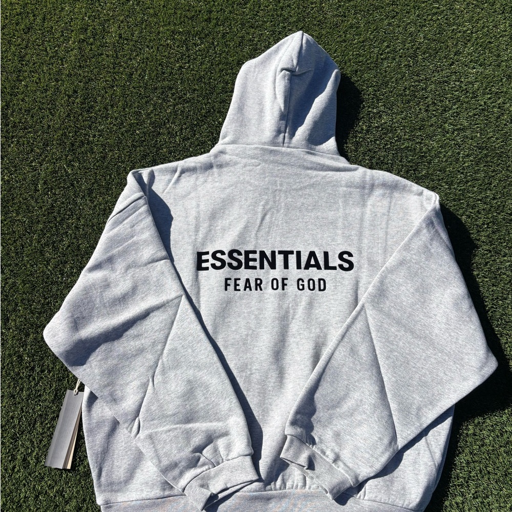Fear of God Essentials Light Gray Hoodie - Picture 4 of 4
